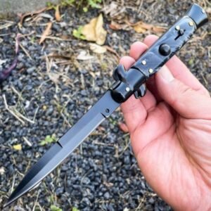 Black Italian Stiletto Knife product image