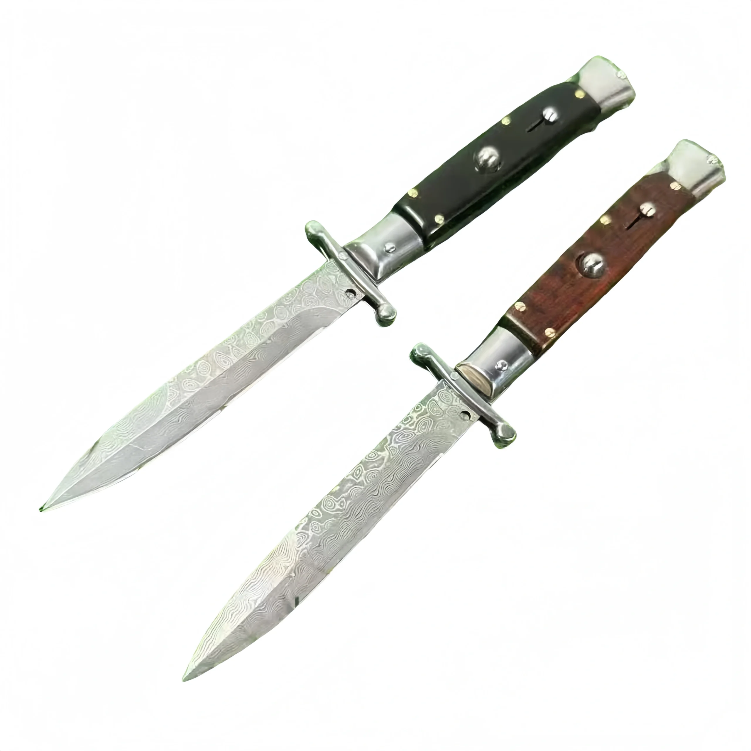 2025-08-08_175635_310-scaled-1.webp Italian Stiletto Knife - Damascus Look Finish product image