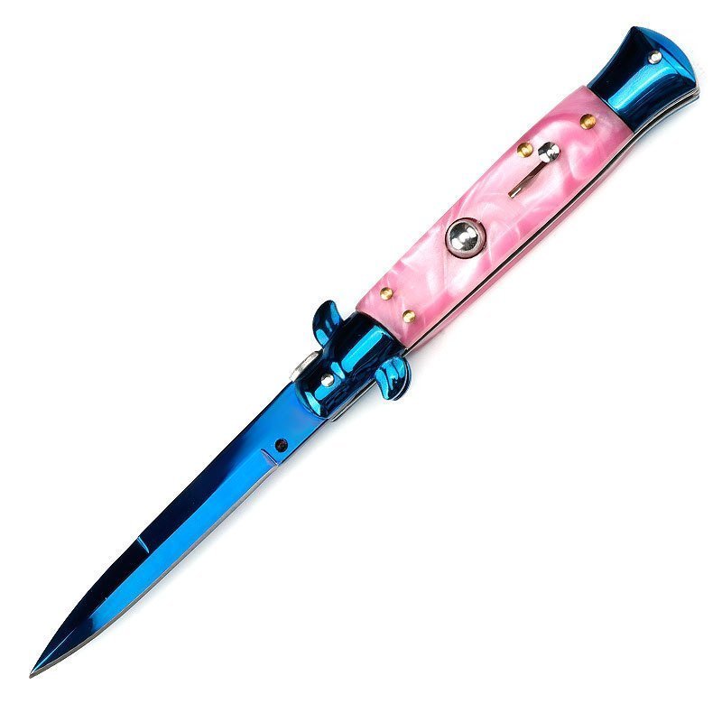 O1CN012ya5oN1t2bdr9Z43g_3914495844-0-cib.jpg Italian Stiletto Knife - Pink Finish product image