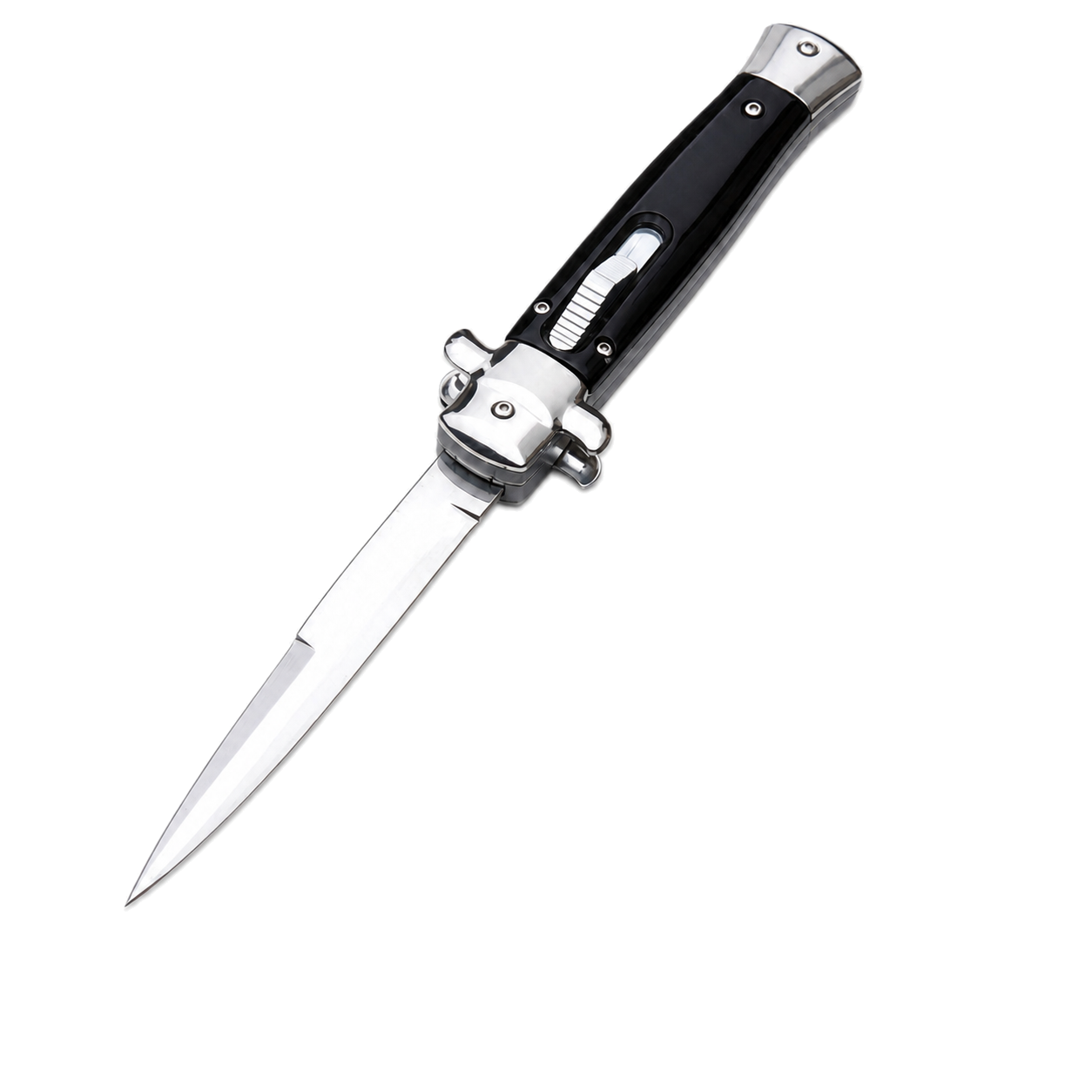 44521-black-11inch-v2 Classic Italian Stiletto OTF Automatic Knife