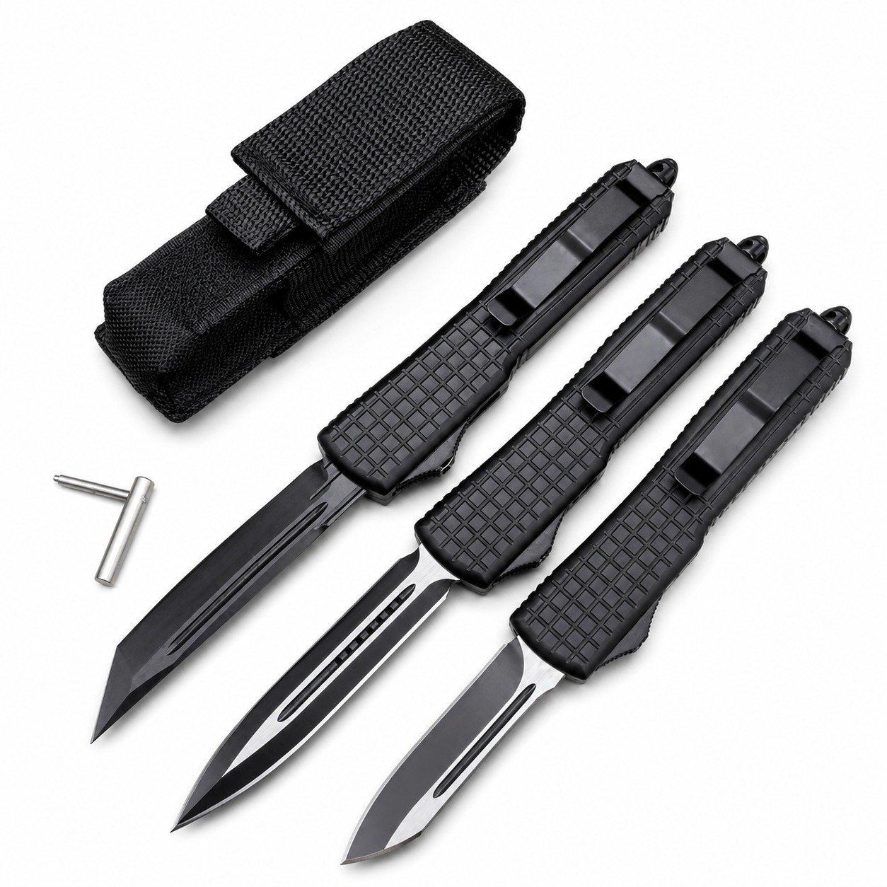 46632-main-white-clean.jpg Microtech Navy UT Black-Blade OTF Knife