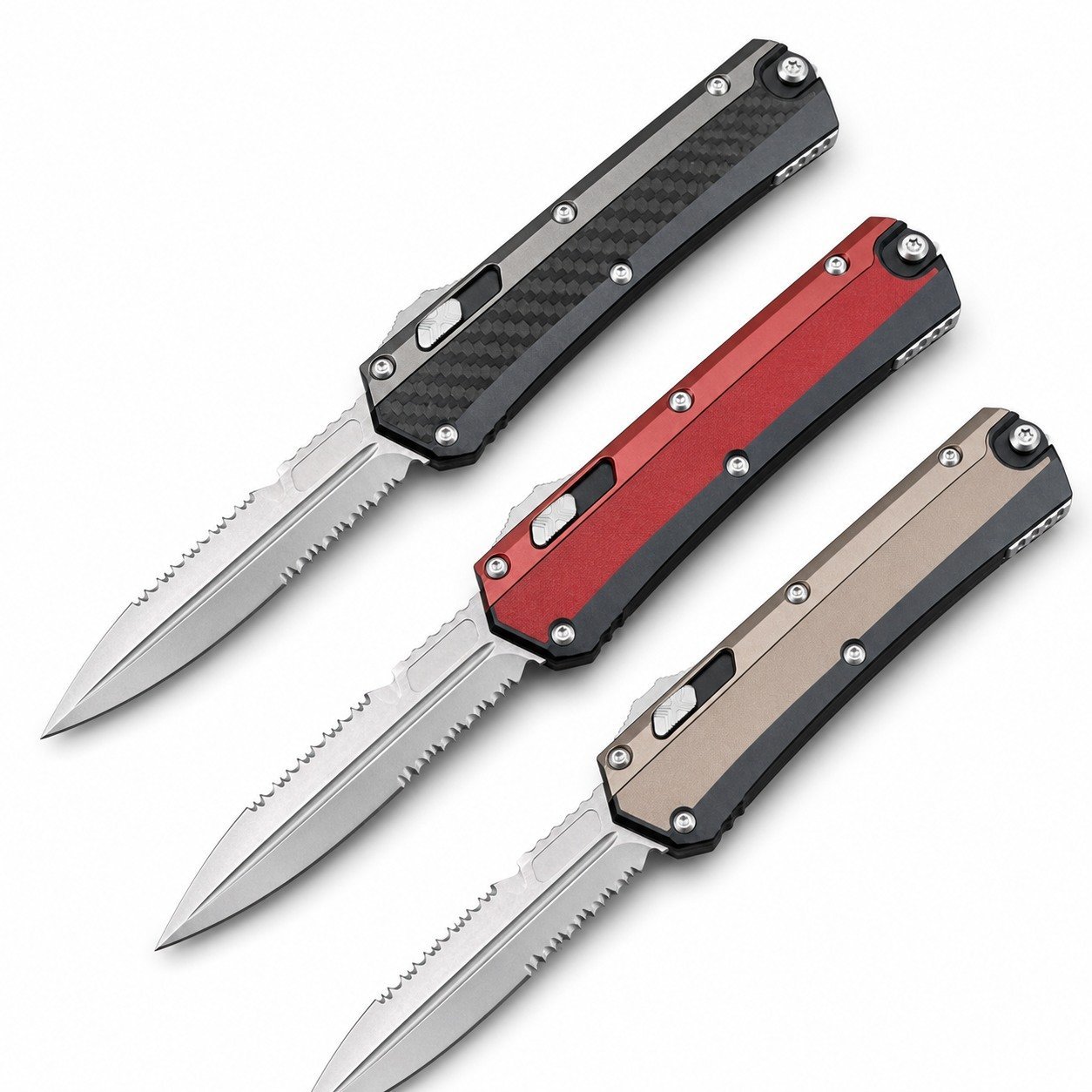 46833-main-white-clean.jpg Microtech Snake God Double-Serrated OTF Knife