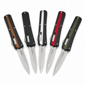 Zinc-handle Microtech Snake God OTF Knife