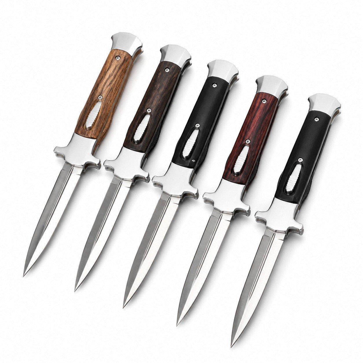 49034-main-white-clean.jpg AKC 9-inch Straight-jump Skull Handle Single-edge OTF Knife