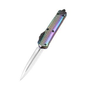 Zinc-handle, Snake God Scales Jump Straight Up OTF Knife