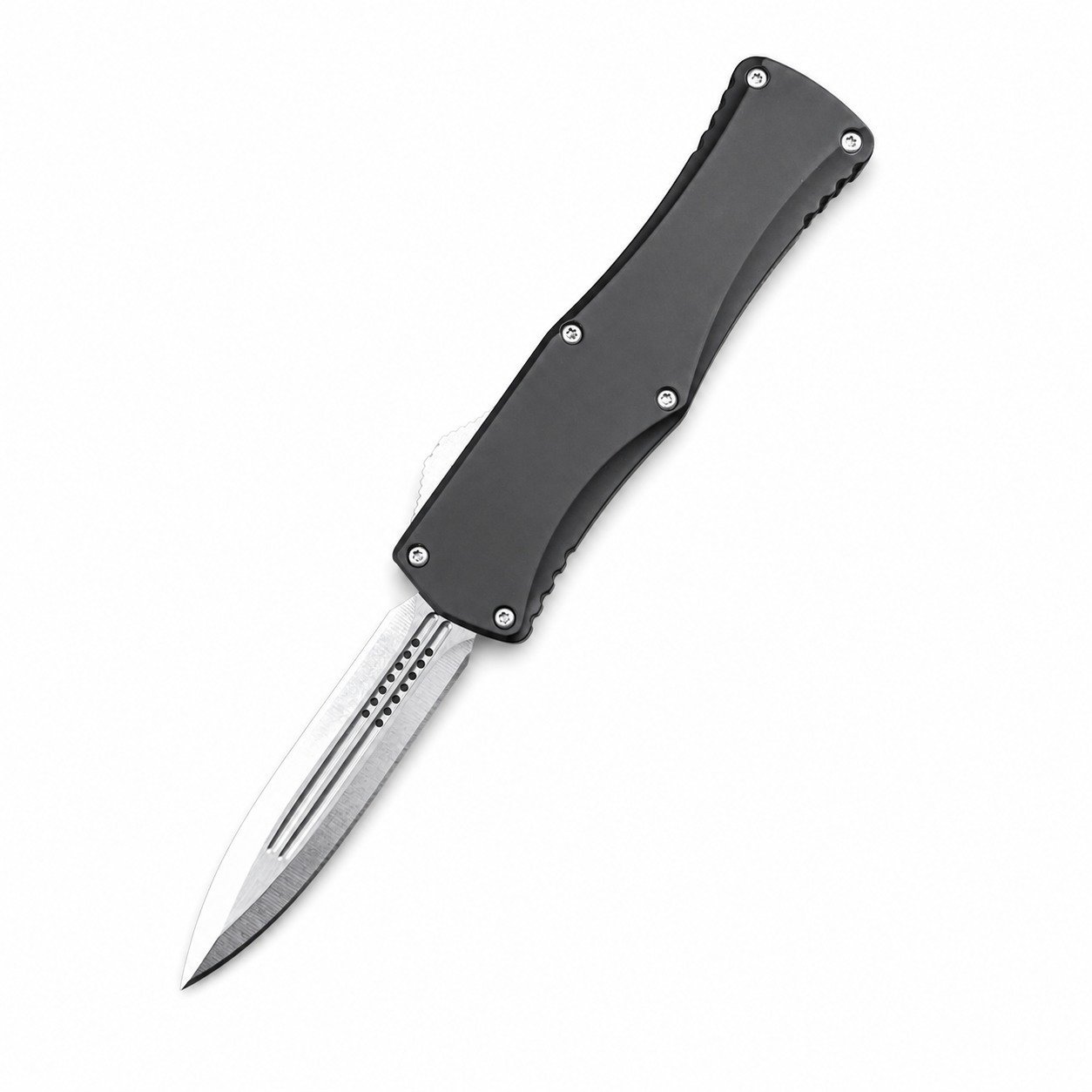 49743-main-white-clean.jpg Zinc Handle Microtech Hera Goddess Flat Handle OTF Knife