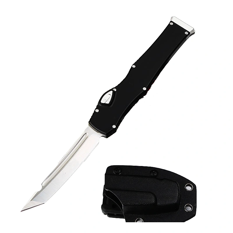 MICROTECH-美国微技术-150-10-HALO-V-6-弹跳刀_副本.webp 6.15-inch Large Tanto Blade Automatic Technology Switchblade Knife